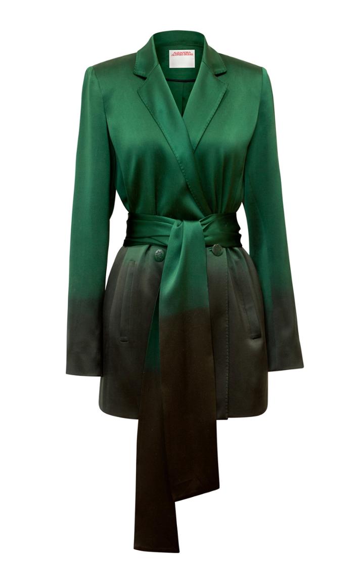 Alejandra Alonso Rojas Hand Dyed Double-breasted Silk Jacket