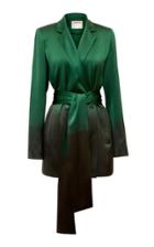 Alejandra Alonso Rojas Hand Dyed Double-breasted Silk Jacket