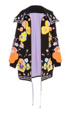 Yuliya Magdych Pansies Embroidered Parka