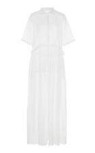 Moda Operandi White Story Masquerade Cotton Maxi Dress