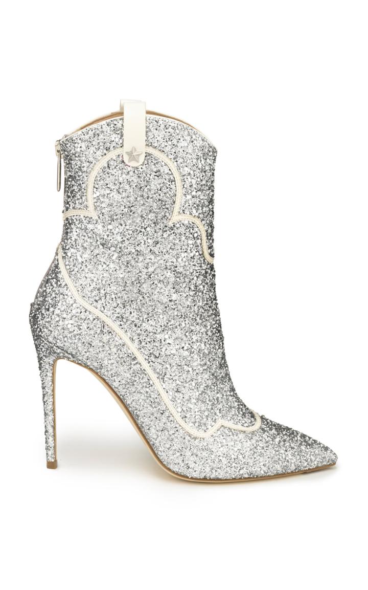 Alexander White Odessa Silver Bootie