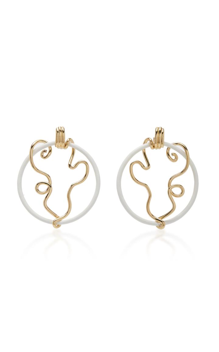 Bea Bongiasca Vine Wrapped Front Facing Hoops