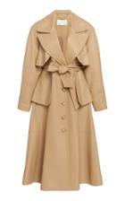 Zimmermann Espionage Belted Leather Trench Coat