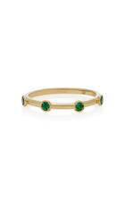 Octavia Elizabeth 18k Gold Emerald Ring Size: 6