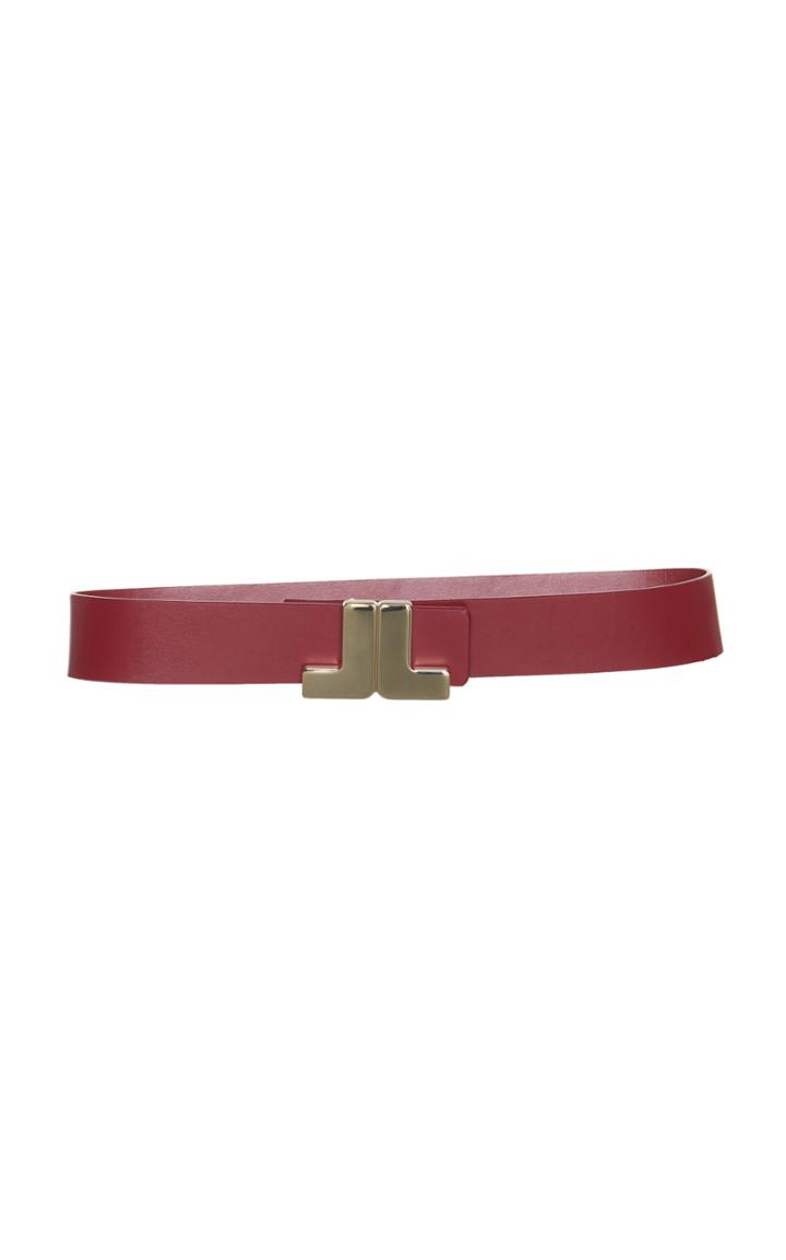 Lanvin Jl Logo Leather Belt