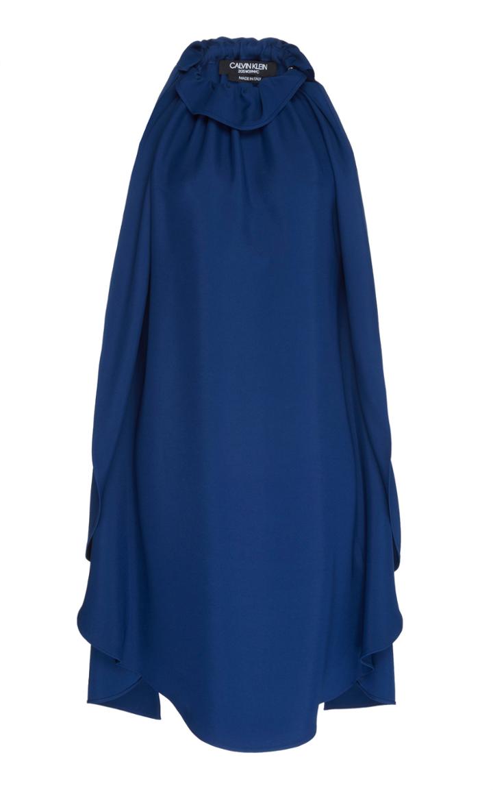 Calvin Klein 205w39nyc Draped Cady Halter Dress