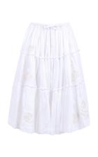 Innika Choo Milk Rose Panel Midi Skirt
