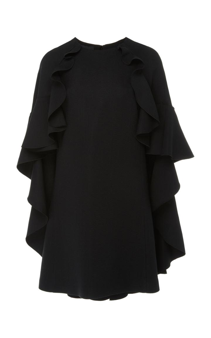 Giambattista Valli Cape-overlay Crepe A-line Dress