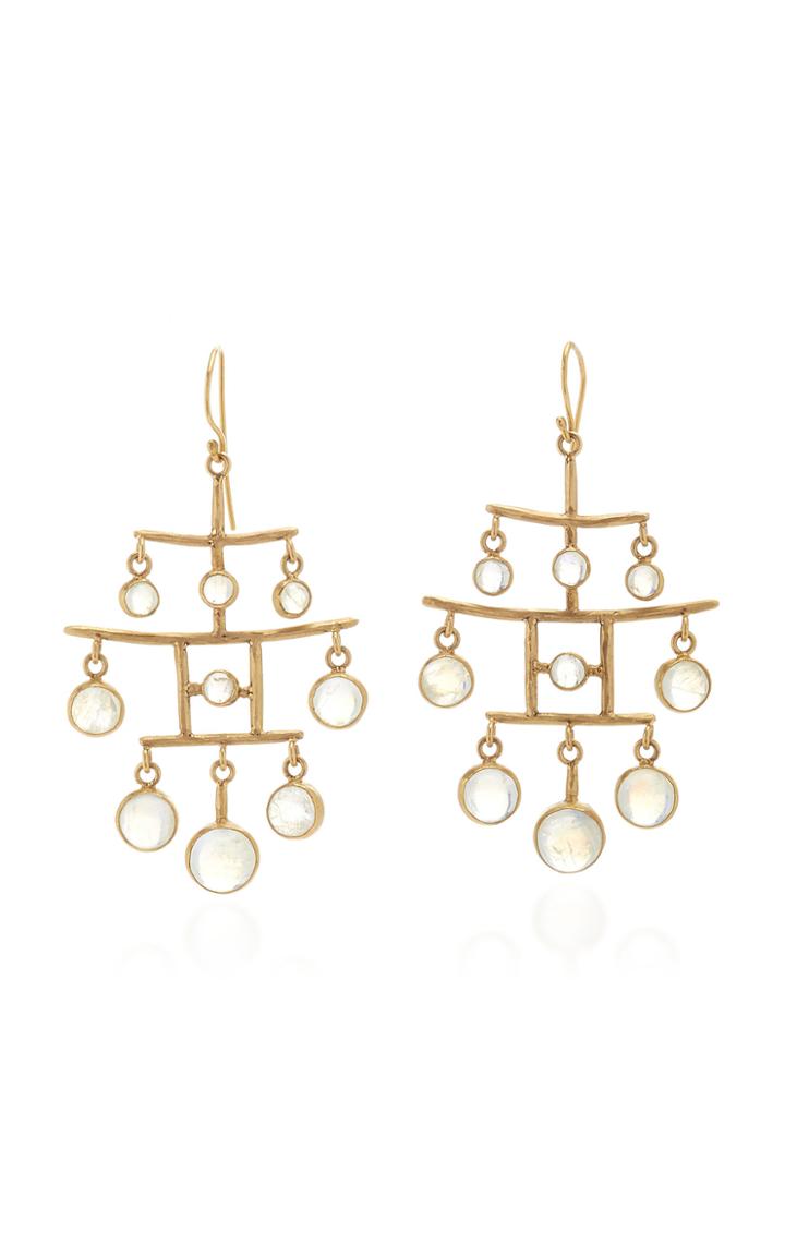 Margery Hirschey Moonstone Pagoda Earrings