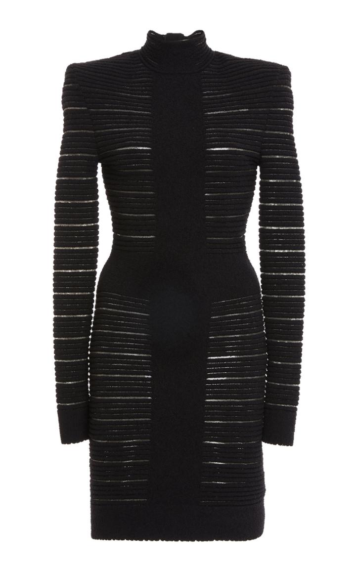 Balmain Metallic Bandage Mini Dress