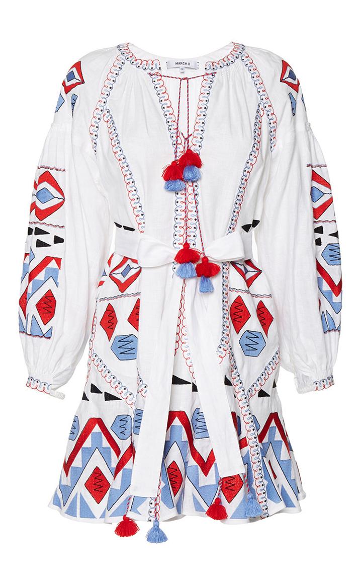 March11 Kilim Embroidered Mini Dress