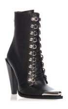 Balmain Leather Lace Up Bootie