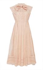Red Valentino Embroidered Bow-detailed Tulle Dress