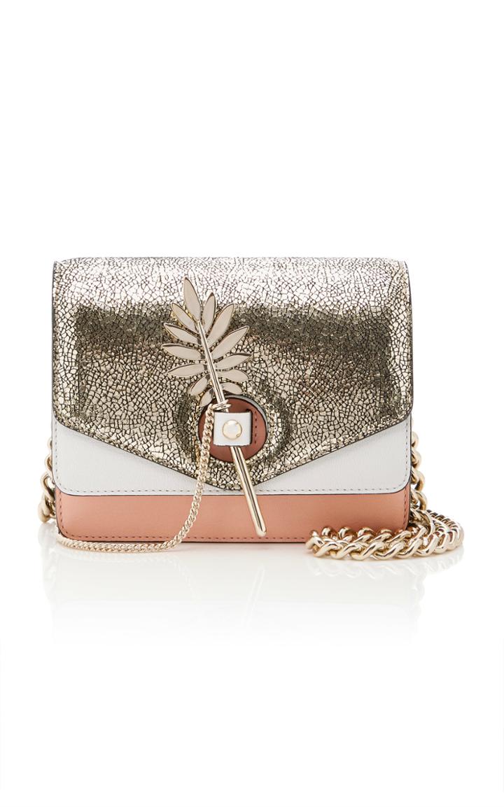 Alberta Ferretti Tricolor Leather Shoulder Bag