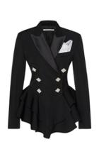 Alessandra Rich Double Breasted Wool Jacket