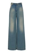 Moda Operandi Michael Kors Collection Distressed Wide-leg Jeans Size: 0