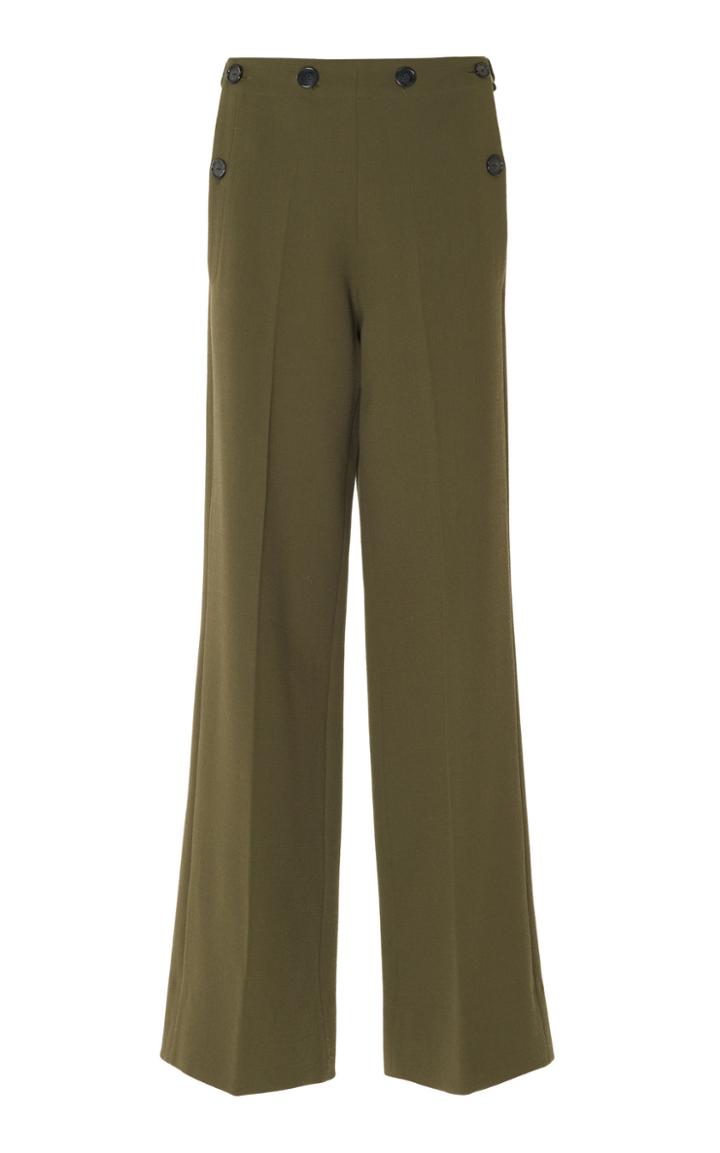 Roland Mouret Palmetto Wool Crepe Sailor Pants