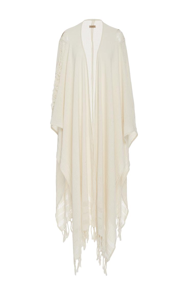 Caravana Tulum Yun Caax Frayed Cape Dress