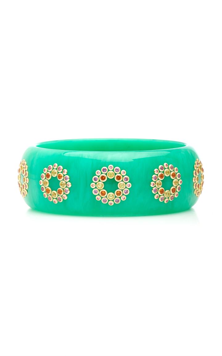 Moda Operandi Mark Davis Vintage Bakelite, 18k Yellow Gold Bracelet