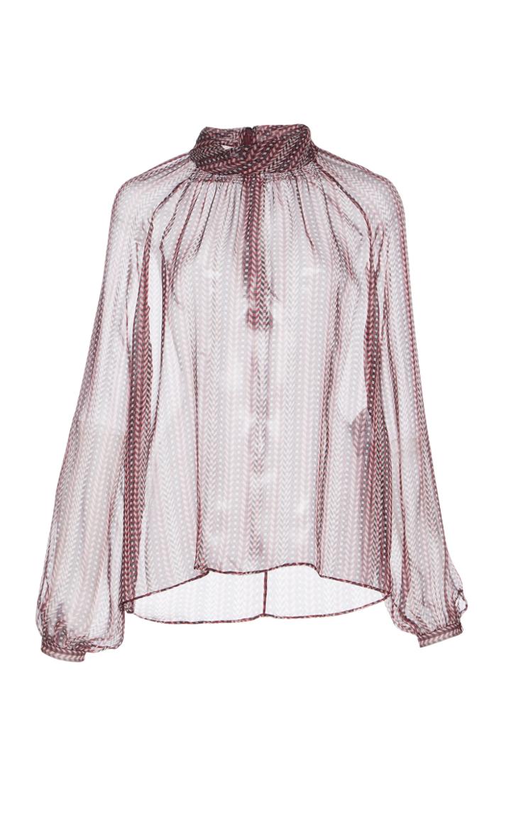 Giambattista Valli Silk Printed Blouse