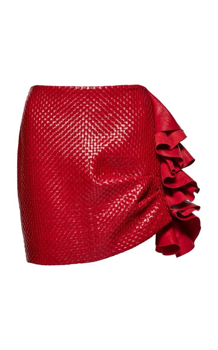 Magda Butrym Boca Red Skirt