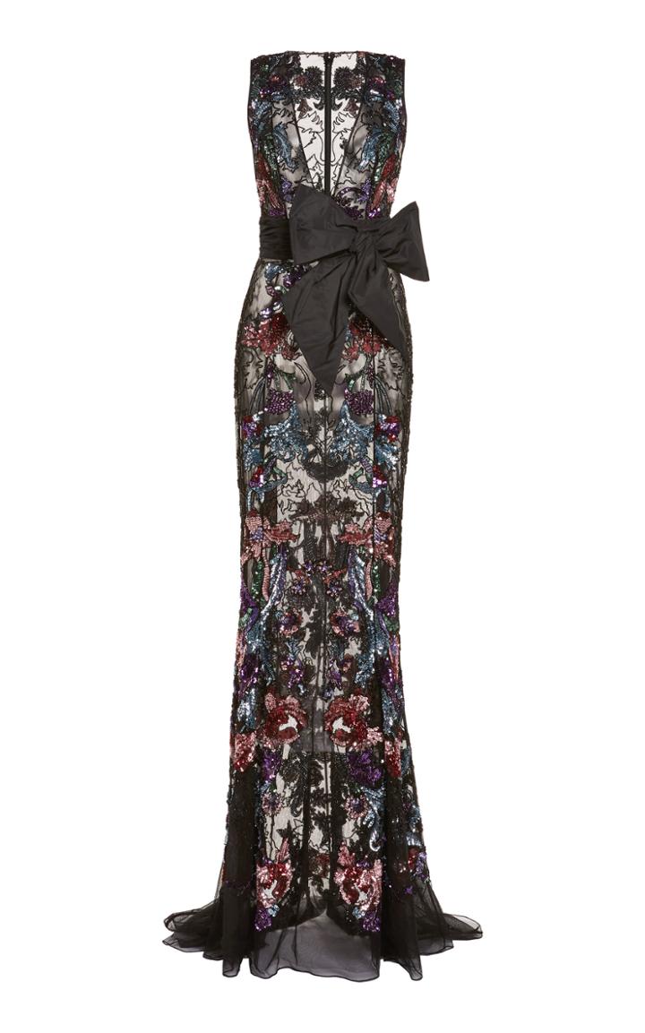 Moda Operandi Zuhair Murad Astor Beaded Tulle Gown