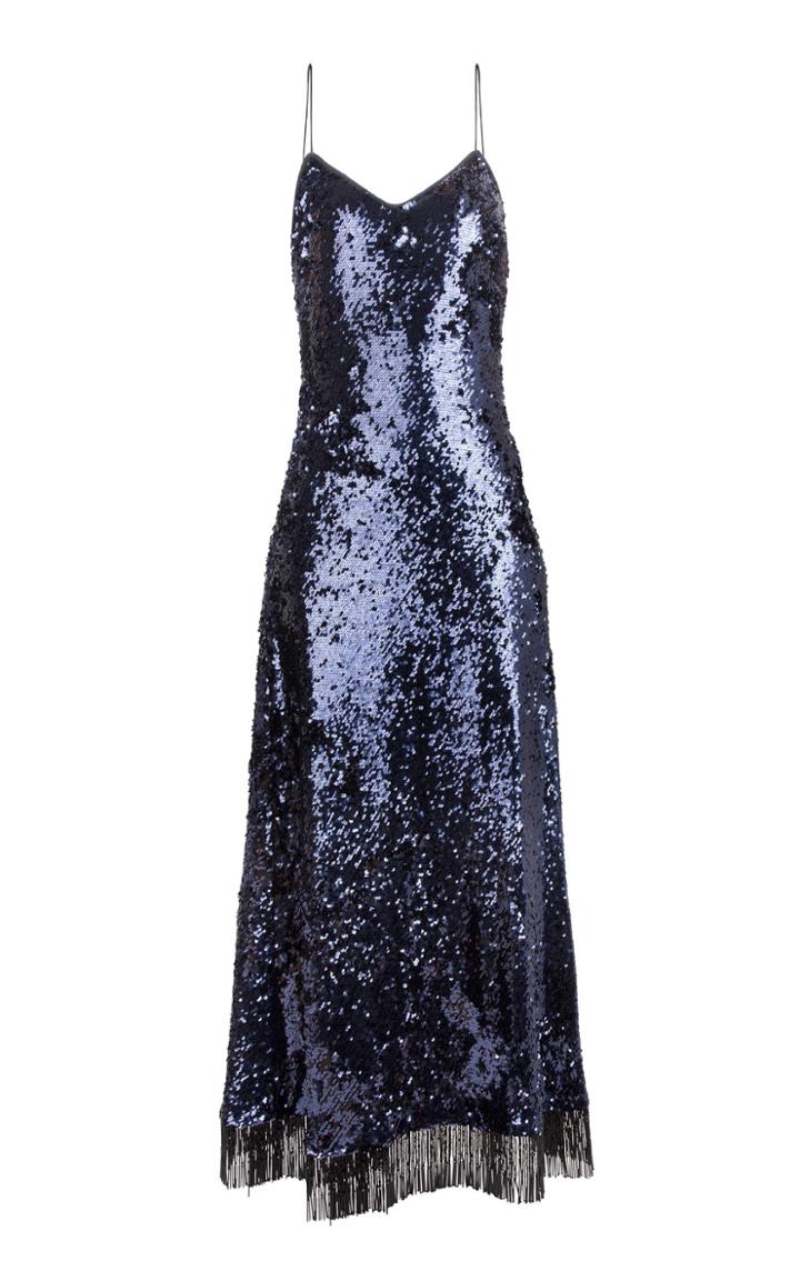 Moda Operandi Blaz Milano Kelpie Manipur Sequined Fringed Dress Size: 00