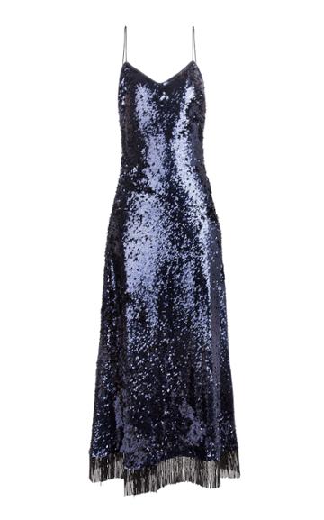 Moda Operandi Blaz Milano Kelpie Manipur Sequined Fringed Dress Size: 00