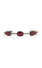 Jack Vartanian Rhodium-plated 18k White Gold Ruby Bracelet
