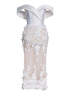 Mark Bumgarner Capri Off The Shoulder Silk Dress
