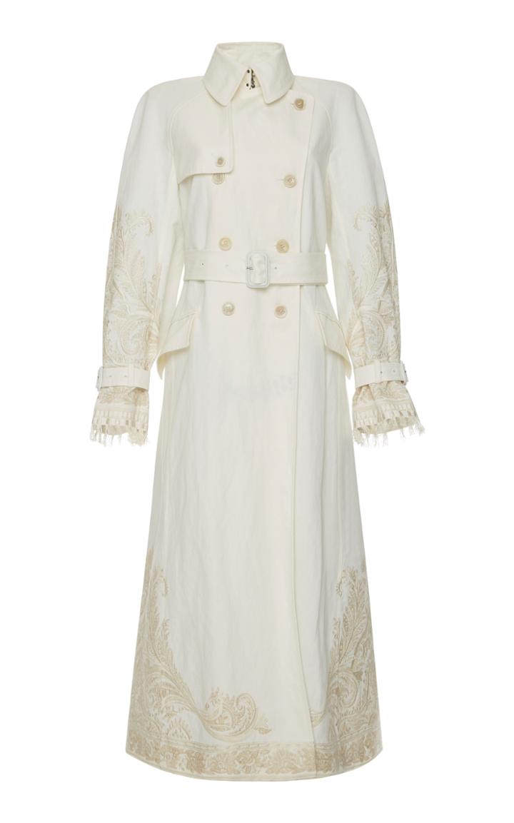 Etro Lace Embroidered Trench