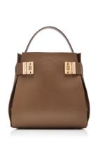 Moda Operandi Brandon Maxwell Lock-detailed Leather Tote Bag