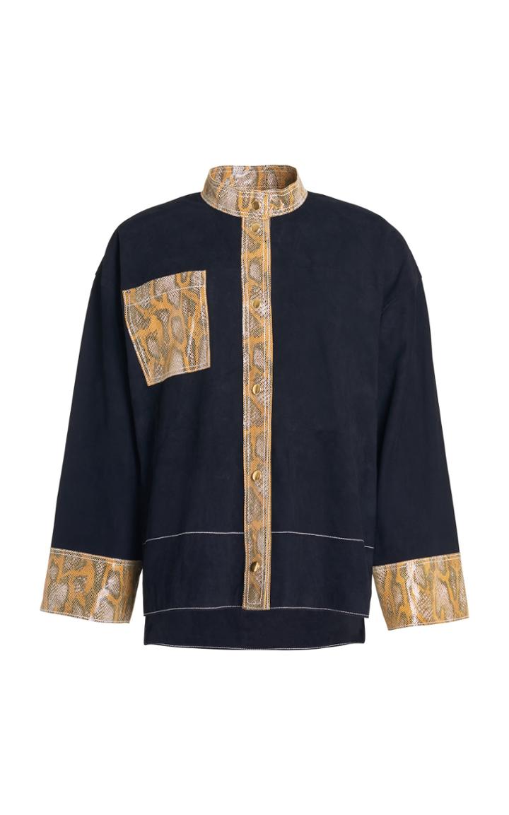 Stand Studio Osnat Lamb Leather Shirt