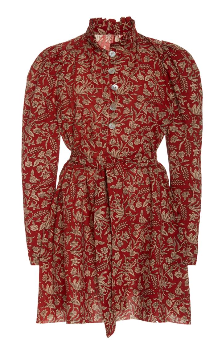 Moda Operandi Alix Of Bohemia Laura Printed Cotton Mini Dress