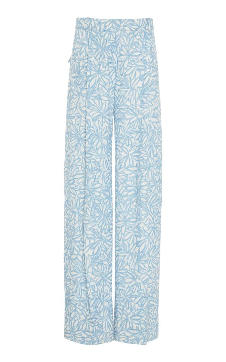 Jacquemus Le Pantalon Loya Floral Wide Leg Trousers