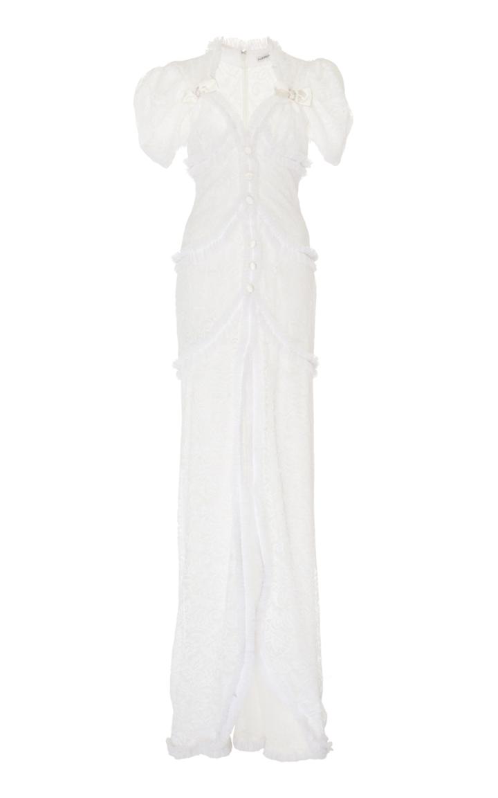 Alessandra Rich Bow Lace Gown