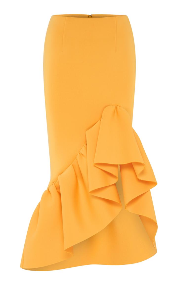 Rachel Gilbert Cora Frill Hem Skirt
