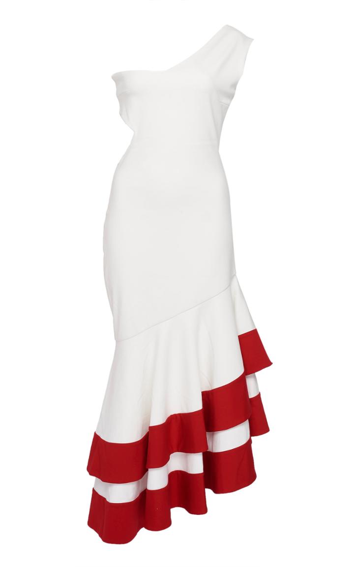 Leal Daccarett Sabor A Mi One-shoulder Crepe Dress
