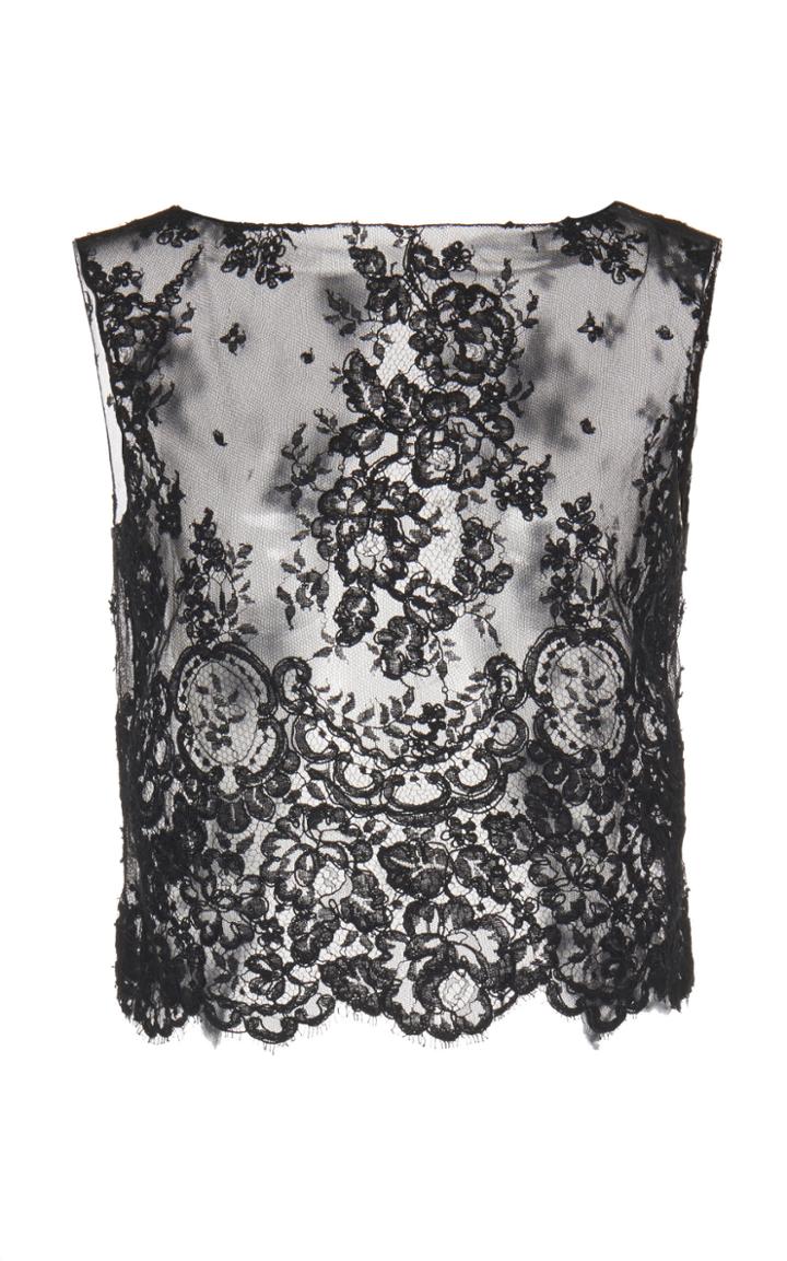 Olivier Theyskens Sleeveless Lace Blouse