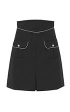 Moda Operandi Rebecca Vallance Starwood Crystal-trimmed Wool-blend Mini Skirt