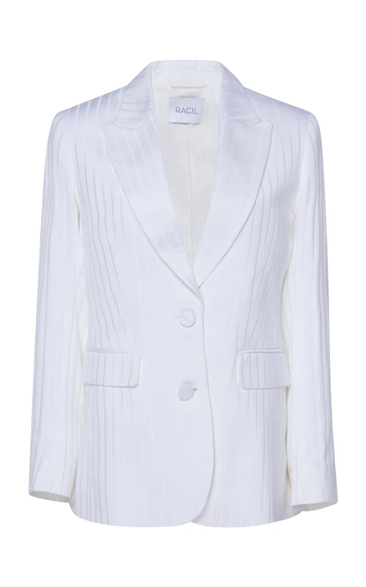 Racil George Cotton Silk Jacquard Blazer