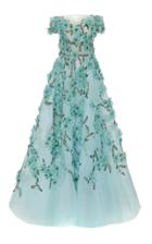 Marchesa Off The Shoulder Tulle Ball Gown