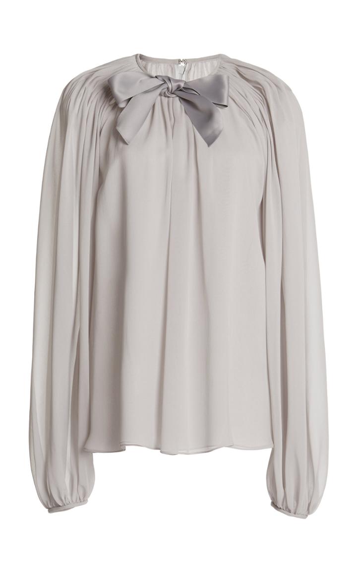 Moda Operandi Giambattista Valli Bow Long Sleeve Blouse