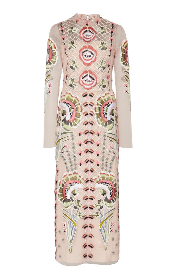 Temperley London Effie Embroidered Tulle Dress