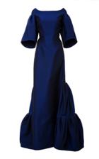 Zac Posen Gauffre Jacquard Gown