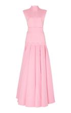 Emilia Wickstead Kingsley Cap Sleeve Crepe Gown