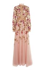 Costarellos Mockneck Romantic Tulle Gown