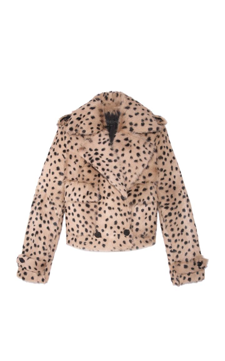 Pologeorgis The Ashland Leopard-print Fur Jacket
