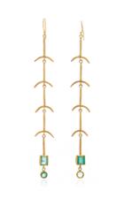 Margery Hirschey Emerald Fishbone Shoulder Dusters