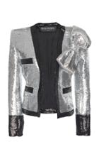 Balmain Sequin Embellished Bow Jacket